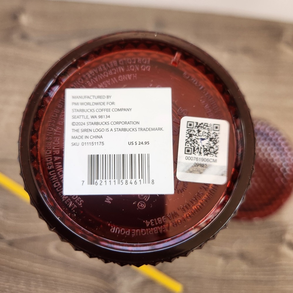 New 2024 USC Trojans Starbucks Studded 24oz Red Cold Drink Tumbler Southern Cal - Picture 6 of 7